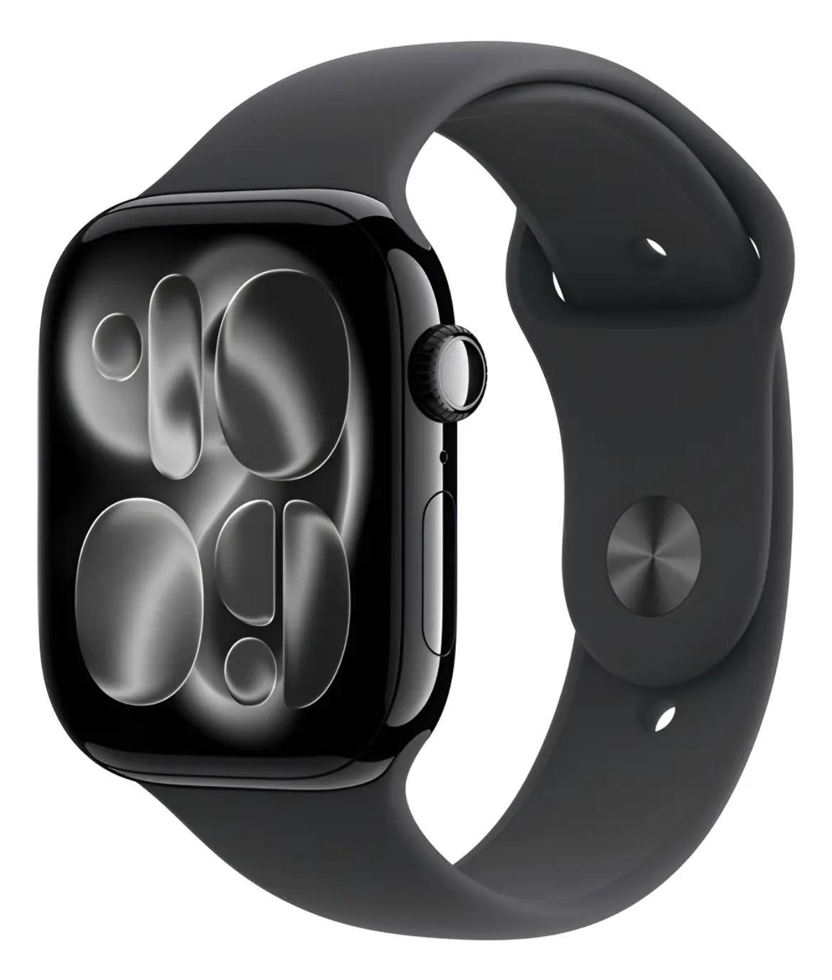 Apple Watch Series 11 GPS - Caixa preta brilhante de alumínio – 46 mm - Pulseira esportiva preta