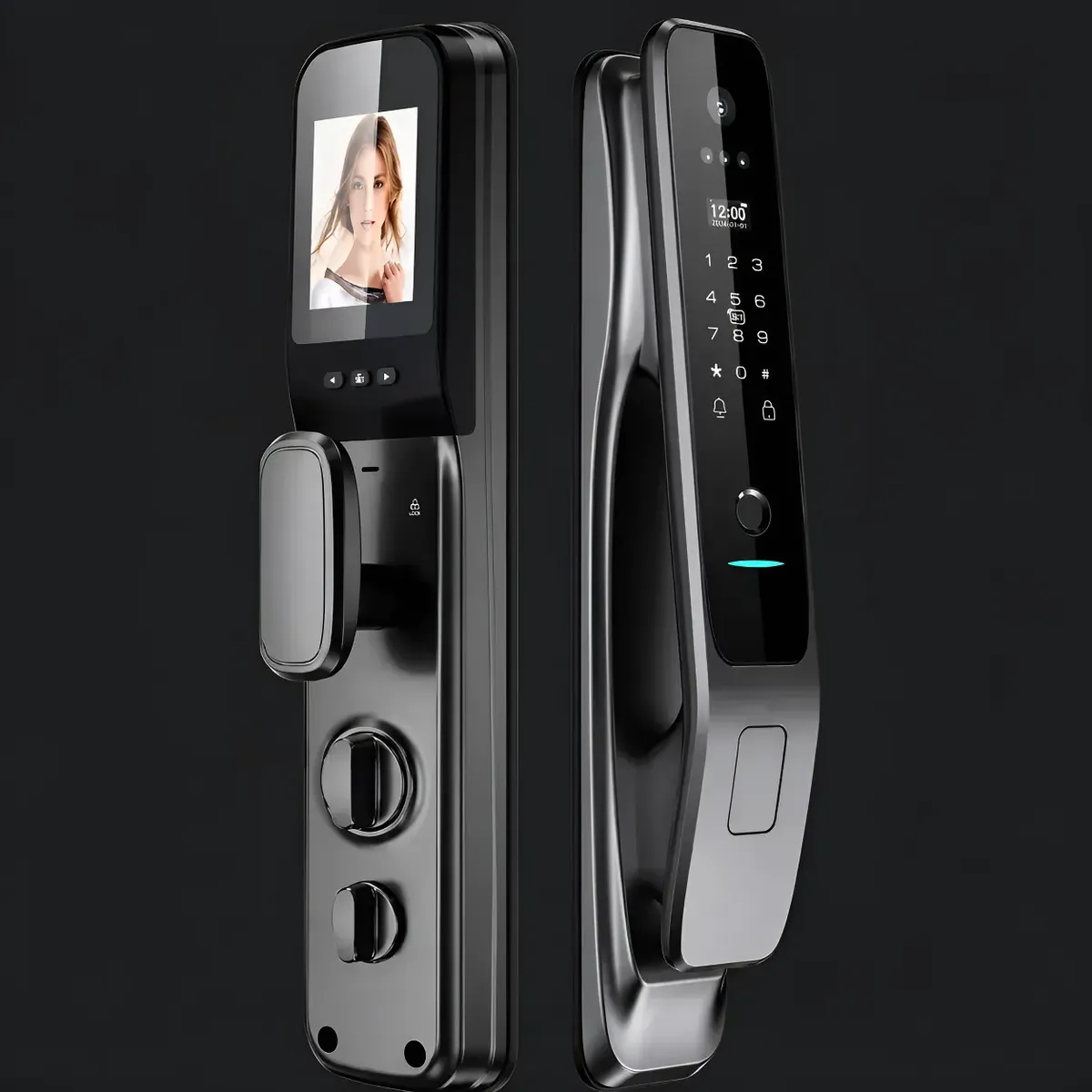 Fechadura Digital Facial Biometria Eletrônica Tuya Smarthome